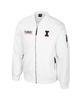 Men's Illinois Fighting Illini White Rabbit Full-Zip Bomber Jacket