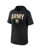 Men's Black Army Black Knights Outline Lower Arch Hoodie T-shirt