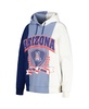 Women's Navy Arizona Wildcats Hall of Fame Colorblock Pullover Hoodie