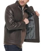 Men's Faux-Leather Motto Jacket