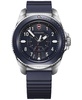 Men's Swiss Journey 1884 Blue Rubber Strap Watch 43mm