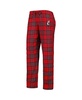 Women's Red, Black Cincinnati Bearcats Badge T-shirt and Flannel Pants Sleep Set