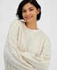 Women's Cable-Knit-Detail Crewneck Sweater, Exclusively at Macy's