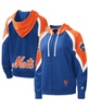 Women's Royal, Orange New York Mets Hail Mary Full-Zip Hoodie