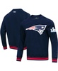 Men's Navy New England Patriots Mash Up Pullover Sweatshirt