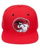 Men's Red Winston Salem Rams Evergreen Mascot Snapback Hat