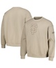 Men's Pewter San Francisco Giants Neutral Drop Shoulder Pullover Sweatshirt