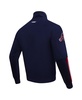 Men's Navy Atlanta Braves Fast Lane Full-Zip Track Jacket