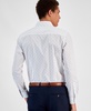 Men's Slim-Fit Printed Dress Shirt, Created for Macy's