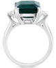 EFFY® Lab Grown Emerald (5-5/8 ct. t.w.) & Lab Grown Diamond (1/2 ct. t.w.) Ring in 14k White Gold