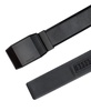 Men's Exact System Track Lock Matte Black Plaque Buckle Belt