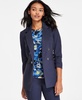 Women's Faux-Double-Breasted Compression-Denim Blazer, Exclusively at Macy's