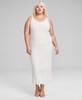 Trendy Plus Size Crochet Sleeveless Dress, Created for Macy's