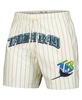 Men's Cream Tampa Bay Rays Pinstripe Retro Classic Woven Shorts