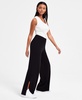 Women's Sweater-Knit Slit-Hem Pants, Exclusively at Macy's