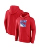 Men's Red New York Rangers Primary Logo Pullover Hoodie