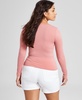 Women's Long-Sleeve Seamless Crewneck Top, Created for Macy's