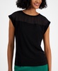 Women's Crewneck Cap-Sleeve Blouse, Created for Macy's