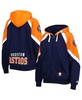 Women's Navy, Orange Houston Astros Hail Mary Full-Zip Hoodie