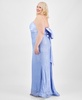 Trendy Plus Size Lace Bow-Back Gown, Created for Macy's