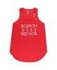 Women's Red, Navy Boston Red Sox Plus Size Meter Tank Top and Pants Sleep Set