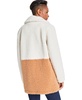 Women's Faux Shearling Colorblocked Teddy Coat