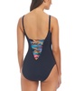 Women's Plunge-Neck One-Piece Swimsuit