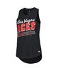 Women's Heather Black Distressed Las Vegas Aces Janie Tri-Blend Scoop Neck Tank Top