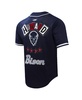 Men's Navy Howard Bison Homecoming Mesh Button-Down Shirt