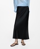 Women's Midi Satin Skirt