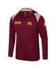 Men's Maroon Minnesota Golden Gophers OHT Military Appreciation Quarter-Zip Hoodie Jacket