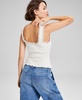 Women's Lace-Trim Ribbed-Knit Tank Top, Created for Macy's