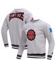 Men's Heather Gray Tampa Bay Buccaneers Crest Emblem Pullover Sweatshirt