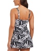 Women's Sharp Observation Square-Neck Swim Dress