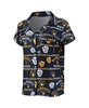 Women's Navy Milwaukee Brewers Flagship Allover Print Top and Shorts Sleep Set