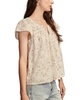 Women's Printed Smocked Top