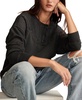 Women's Pintucked-Yoke Henley Sweatshirt