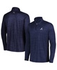 Men's Navy Atlanta Braves Delray IslandZone Half-Zip Top