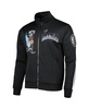 Men's Black Brooklyn Nets Hometown Mock Neck Full-Zip Track Jacket