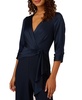 Women's Faux-Wrap Wide-Leg Jumpsuit