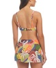 Women's Printed Underwired Bikini Top & Draped Skirted Hipster Bottoms