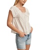 Women's Pintucked Schiffli Blouse