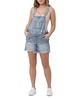 Maternity Denim Short Overalls