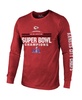 Men's Red Kansas City Chiefs Super Bowl LVIII Champions Tri-Blend Long Sleeve Hit T-shirt