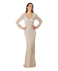 Women's Haley Beaded Dress Nude/Ivory Bridal