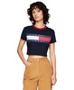 Women's Cotton Cropped Flag-Logo T-Shirt