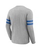 Men's NFL x Darius Rucker Collection by Heather Gray Los Angeles Chargers Henley Long Sleeve T-shirt