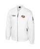 Men's LSU Tigers White Rabbit Full-Zip Bomber Jacket