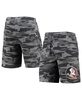 Men's Charcoal and Gray Florida State Seminoles Camo Backup Terry Jam Lounge Shorts