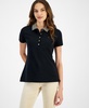 Women's Striped-Collar Polo Shirt